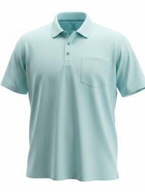 Reel Legends Men's Mint Green Polo with Chest Pocket Size XXL
